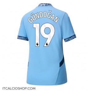 Manchester City Ilkay Gundogan #19 Prima Maglia Femmina 2024-25 Manica Corta